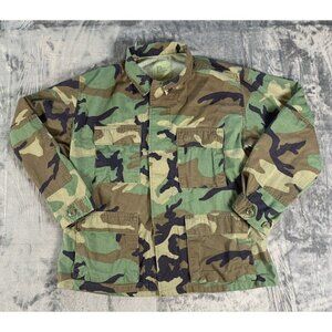 Army Combat Coat Size M DLA100-86-C-0631 Woodland Camouflage Pattern